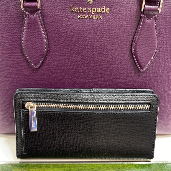 Kate Spade Darcy Large Slim Bifold Wallet 
Black - Picture 12 of 16